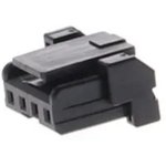 5055700401, Conn Housing RCP 4 POS 2mm Crimp ST Cable Mount Black Micro-Lock Plus Bag