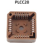 PLCC28 панель для микросхем на плату, выводной THT монтаж (28 Pin, step 1.27mm)