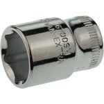 6700SM-13, 1/4 in Drive 13mm Standard Socket, 6 point, 24.7 mm Overall Length