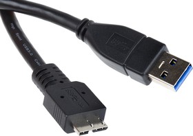 Фото 1/3 USB 3.0 Cable, Male USB A to Male Micro USB B Cable, 1m