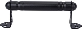 Фото 1/4 Ручка дверная скоба 140 мм металлическая черная матовая SMP-10723-1