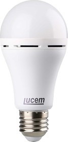 Фото 1/3 LED лампа с аккумулятором LM-EBL 12W 6500K E27 FLEBL122765L