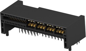 2363332-1, Card Edge Connector, Heighten, Dual Side, 2 mm, 8 (Power), 24 (Signal) Contacts, Through Hole Mount