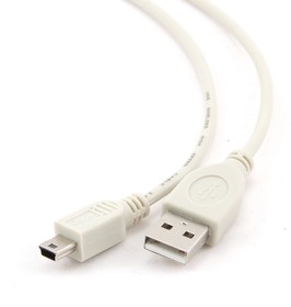 Фото 1/5 CC-USB2-AM5P-6, Кабель; USB 2.0; вилка USB A,вилка mini USB B; позолота; 1,8м
