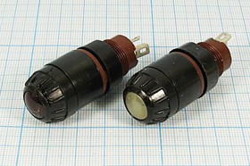 Фото 1/3 Держатель ламп с цоколем S9 с красным светофильтром; №5317 R держатель патрон ламп\B 9s\карб\кр\2C\ФШМ-2\