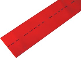 Фото 1/4 25-0004, Трубка термоусаживаемая ТУТ нг 50,0/25,0мм, красная, упаковка 10 шт. по 1м