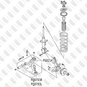 Фото 1/2 FQ0783L, Рычаг подвески