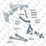 Рычаг FIXAR FQ0803L AUDI Q7 06-VW Touareg 02- / рычаг подвески задний верхний левый