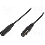FC619105, Audio / Video Cable Assembly, XLR Plug, 3 Way, XLR Socket, 3 Way ...