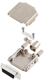 6355-0004-12, DA-15 Socket D-Sub Connector Kit, Steel