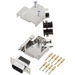 6355-0051-01, DE-9 Plug D-Sub Connector Kit, Steel