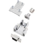 6355-0881-31, DE-9 DE-9 Socket D-Sub Connector Kit, Steel, Socket