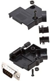 6355-0035-01, DE-9 Plug D-Sub Connector Kit, Steel