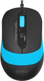 Фото 1/3 Мышь A4Tech Fstyler FM10 черный/синий оптическая (1600dpi) USB (4but)