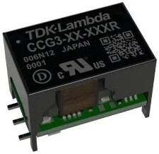 CCG3-24-12SR, Isolated DC/DC Converters - SMD Input 12/24VDC, Output 12V 0.13A, 3W SMD