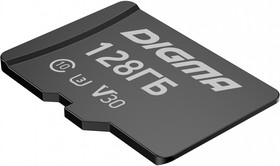 Фото 1/5 Флеш карта microSDXC 128GB Digma CARD30 V30 + adapter
