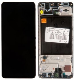 Фото 1/2 (A515F) дисплей в сборе с тачскрином и передней панелью (модуль) для Samsung Galaxy A51 (SM-A515F), черный Super Amoled