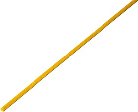 Фото 1/4 20-2002, Трубка термоусаживаемая ТУТ нг 2,0/1,0мм, желтая, упаковка 50 шт. по 1м