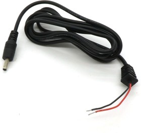 Фото 1/2 штекер 3.5*1.4 прямой с шнуром 1.8М, штекер питания с кабелем 0.25мм2 (24AWG)