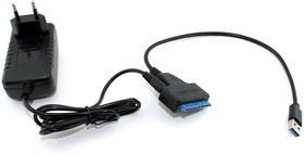 Фото 1/2 Кабель-переходник для HDD SATA USB 3.0 с доп. питанием