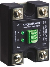CD4850W4U, Solid-State Relay - Dual Channel - Control Voltage 4-32 VDC - Typical Input Current 10 mA - Led Input Status - O ...
