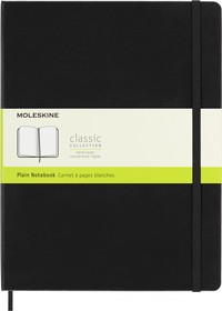 Фото 1/4 Блокнот Moleskine Classic, 192стр, без разлиновки, твердая обложка, черный [qp092]