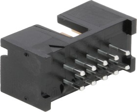 Фото 1/3 103309-1, AMP-LATCH Series Straight Through Hole PCB Header, 10 Contact(s), 2.54mm Pitch, 2 Row(s), Shrouded