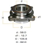 MW-11006, Подшипник пер.ступ.[ступица]