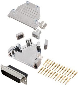 6355-0883-03, DB-25 DB-25 Plug D-Sub Connector Kit, Steel, Plug