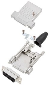 6355-0040-32, DA-15 Socket D-Sub Connector Kit, Steel
