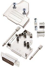 6355-0007-02, DA-15 Plug D-Sub Connector Kit, Steel