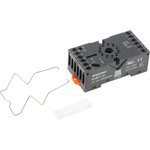 11 Pin 300V DIN Rail Relay Socket, for use with RUB Relays