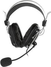 Фото 1/10 Наушники с микрофоном A4Tech HS-60 черный 2.5м мониторные оголовье