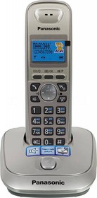 Фото 1/10 Р/Телефон Dect Panasonic KX-TG2511RUN платиновый/черный АОН