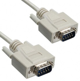 AK174-3, Cable Assembly Serial Connection 3m 28AWG D-Subminiature to D-Subminiature 9 to 9 POS M-M Bag