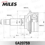 ШРУС наружный АКПП ABS Mazda 626 GF 1.8/2.0 97 (GKN 305460) GA20759