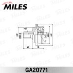 GA20771, ШРУС MB W203/211 4matic 27*67*35 перед нар MILES