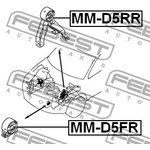 MM-D5RR, MM-D5RR_подушка двигателя задняя!\ Mitsubishi Outlander CW  06