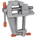 Мини-тиски 35 мм, Мини-тиски настольные алюминиевые, винтовой зажим, 35 мм