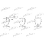 PBP1710, Колодки тормозные дисковые передн AUDI: A6 99-05, A6 Avant 99-05, A8 96-02