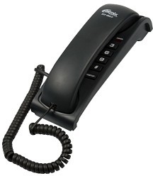 Фото 1/6 RITMIX RT-007 black проводной телефон {повторный набор номера, настенная установка, регулятор громкости звонка}