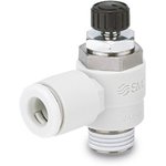 AS2211FM-01-06S, AS Series Speed Controller, G 1/8 Inlet Port x 6mm Tube Outlet Port