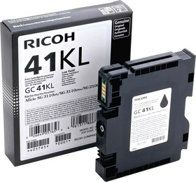 Фото 1/8 Ricoh GC 41KL (405765), GC 41KL Картридж для гелевого принтера Чёрный