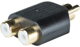 RND 205-00574, Mono Audio Adapter, Straight, RCA Socket - RCA Plug