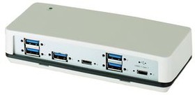EX-1198VS, Industrial USB Hub, 7x USB-A Socket / USB-C Socket, 3.0, 5Gbps