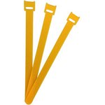 ETK-3-200-0208, Hook and Loop Cable Tie 150 x 13mm Fabric / Polyamide Yellow