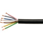 LIFYY 3X0.5 MM², Multicore Cable, YY Unshielded, PVC, 3x 0.5mm², 100m, Black