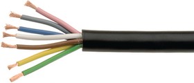 LIFYY 2X0.25 MM2, Multicore Cable, YY Unshielded, PVC, 2x 0.25mm², 50m, Black