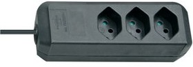 1157602, Outlet Strip Eco-Line 3x CH Type J (T13) Socket - CH Type J (T12) Plug Black 1.5m