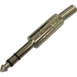 RND 205-00585, Stereo Jack Connector , Straight, 6.35 mm, 3 Poles